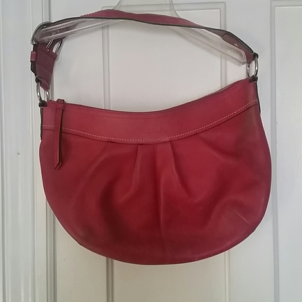 Red/Magenta Coach Purse